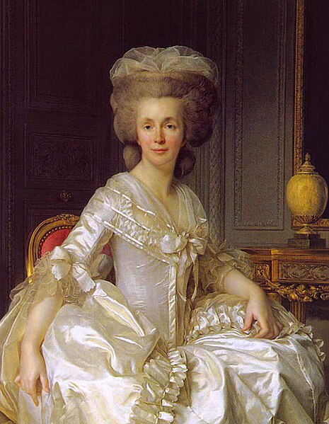 Suzanne Curchod, Madame Necker, ca. 1781, by Joseph-Siffred Duplessis (1725-1802) Coppet Castle, Switzerland